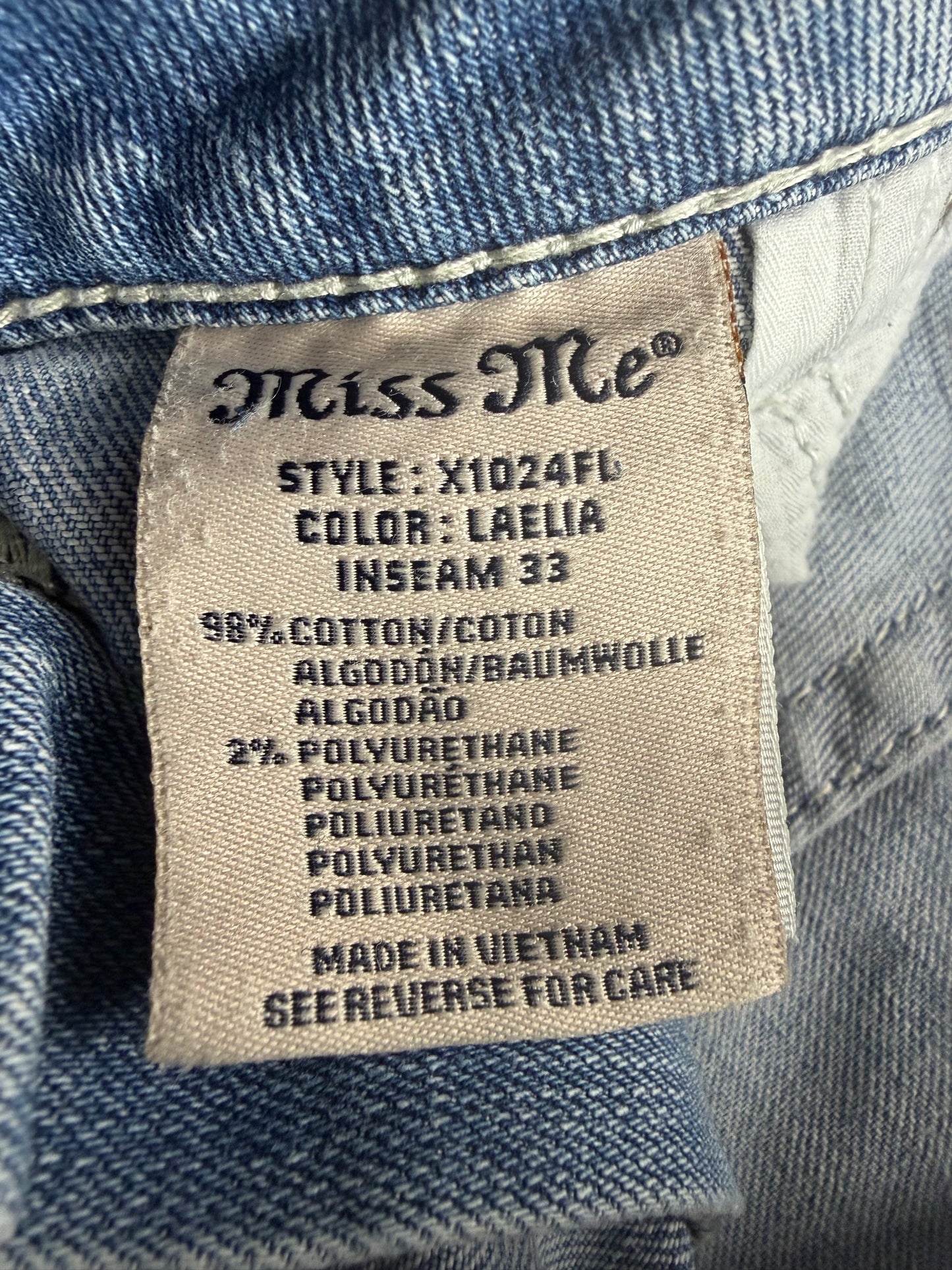 Miss me2000s Low Rise Flared/Bootcut Jeans(L)