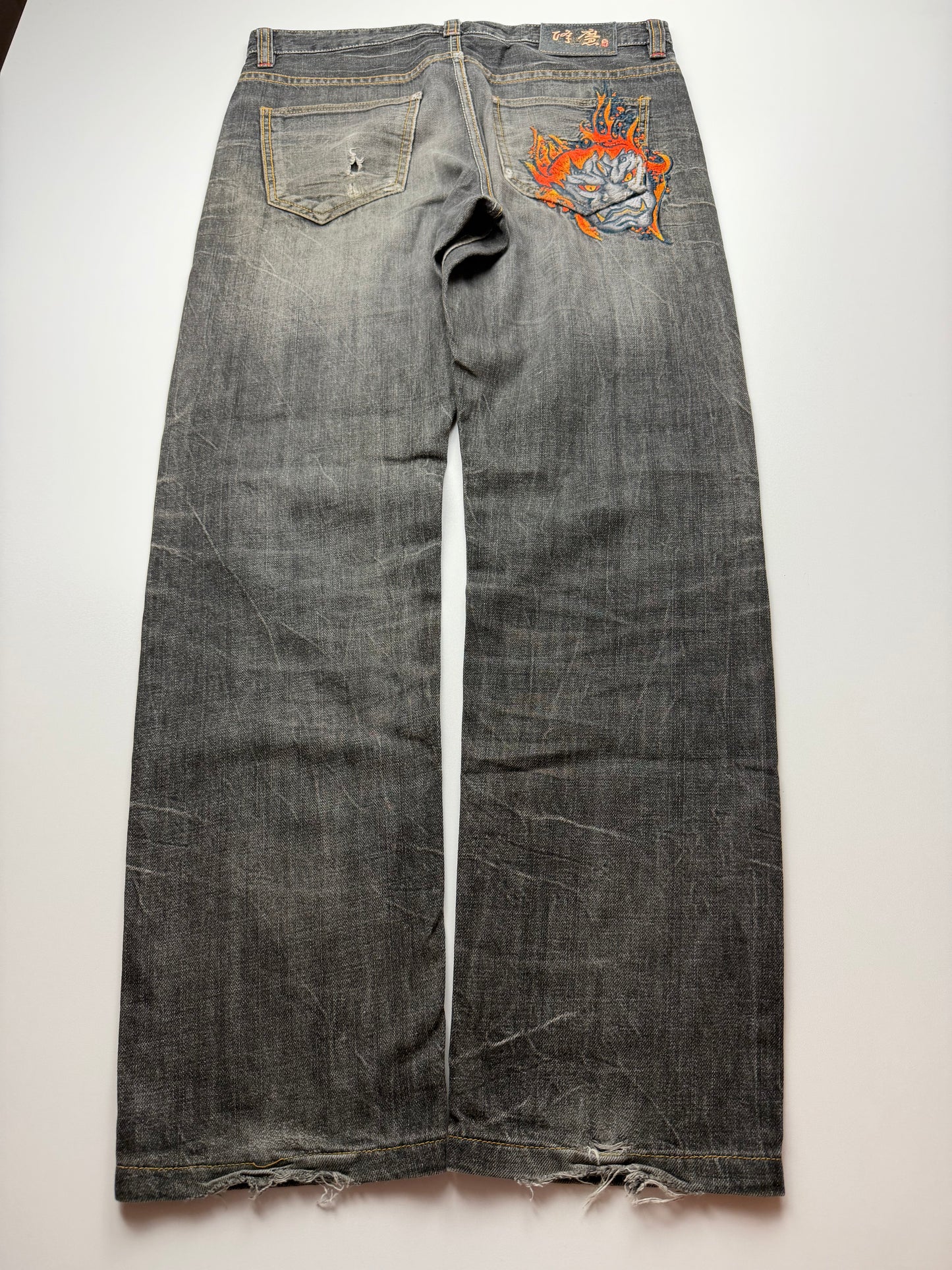 Japanese Style Straight Fit Jeans (M)