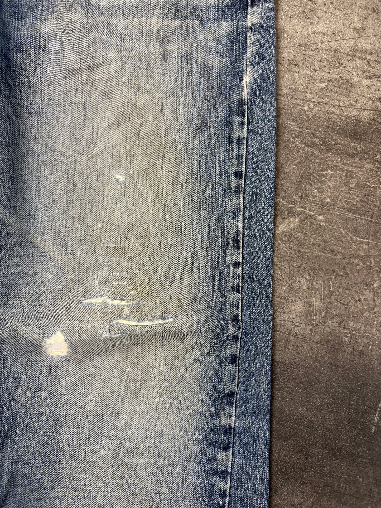 CRAZY WASHED PRINTED JAPANESE DENIM(M)