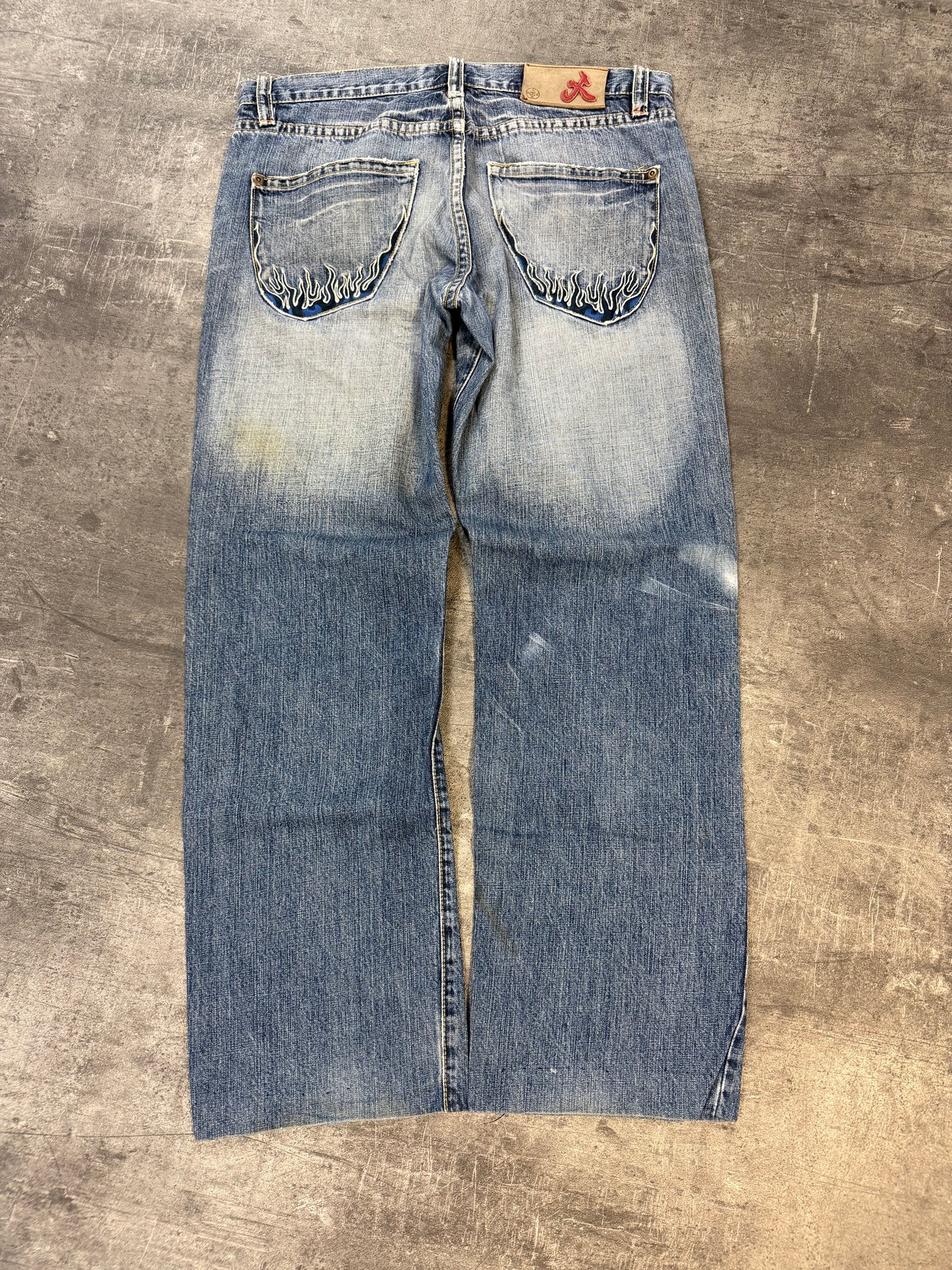 CRAZY WASHED PRINTED JAPANESE DENIM(M)