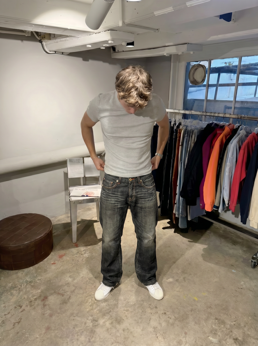 Japanese Style Straight Fit Jeans (M)