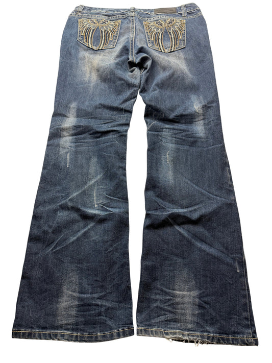 2000s Flared/Bootcut Y2K Jeans (L)