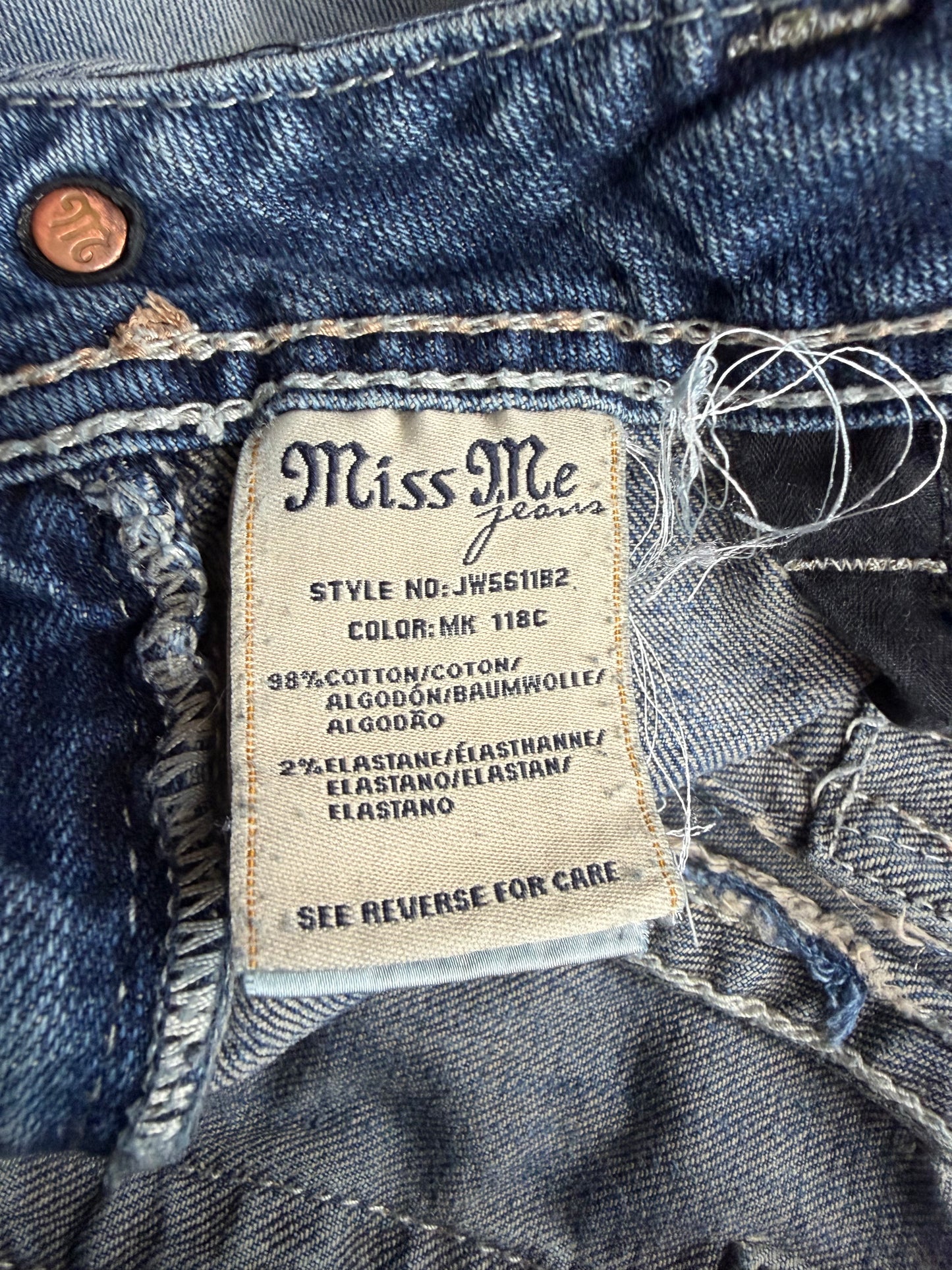 Miss me2000s Flared/Bootcut Low Rise Jeans(S)