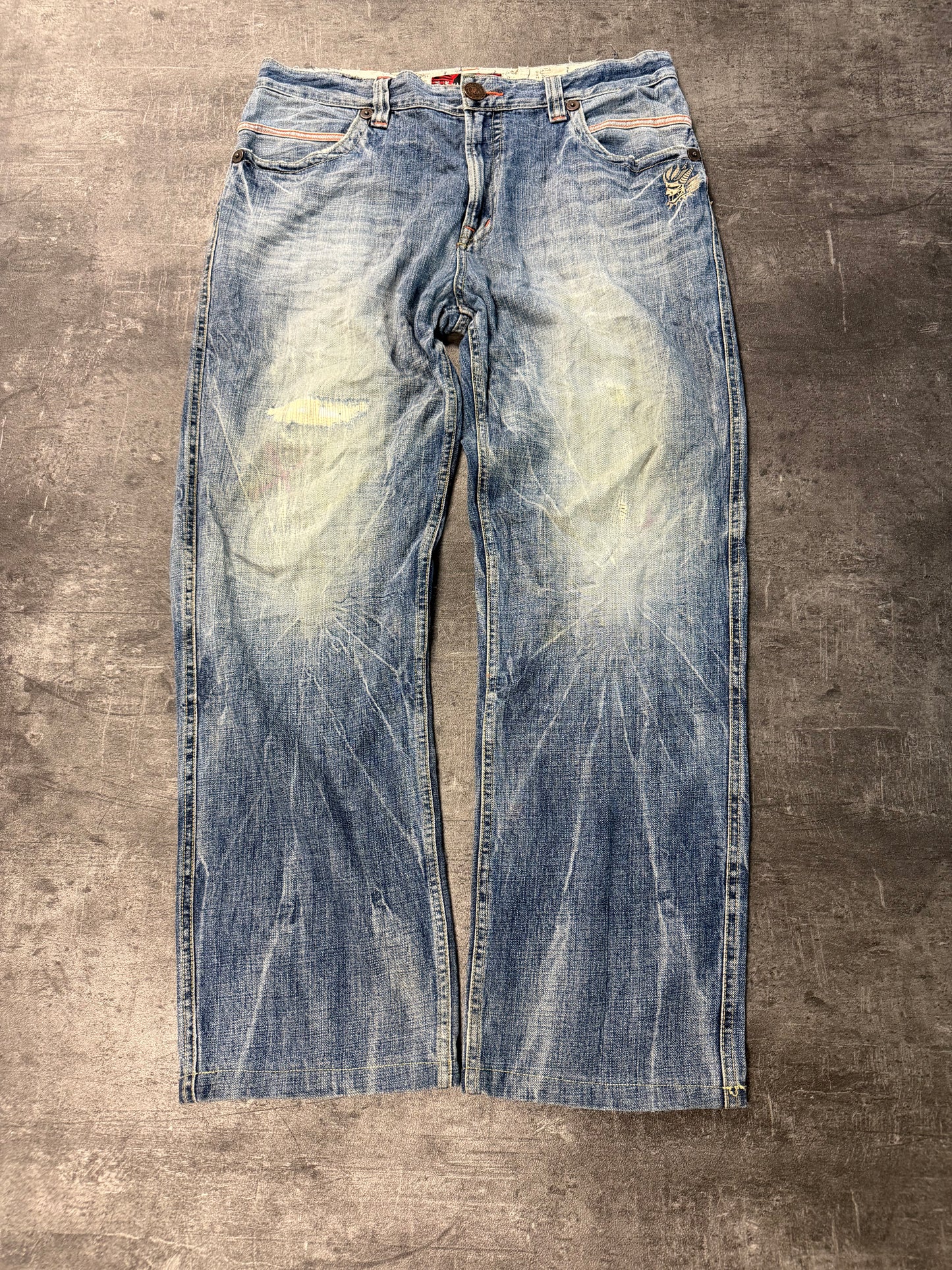 CRAZY WASHED JAPANESE DENIM(L)