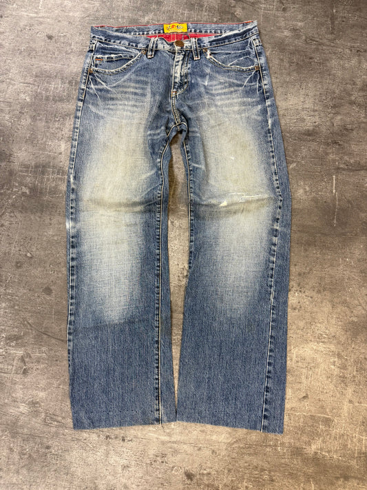 CRAZY WASHED PRINTED JAPANESE DENIM(M)