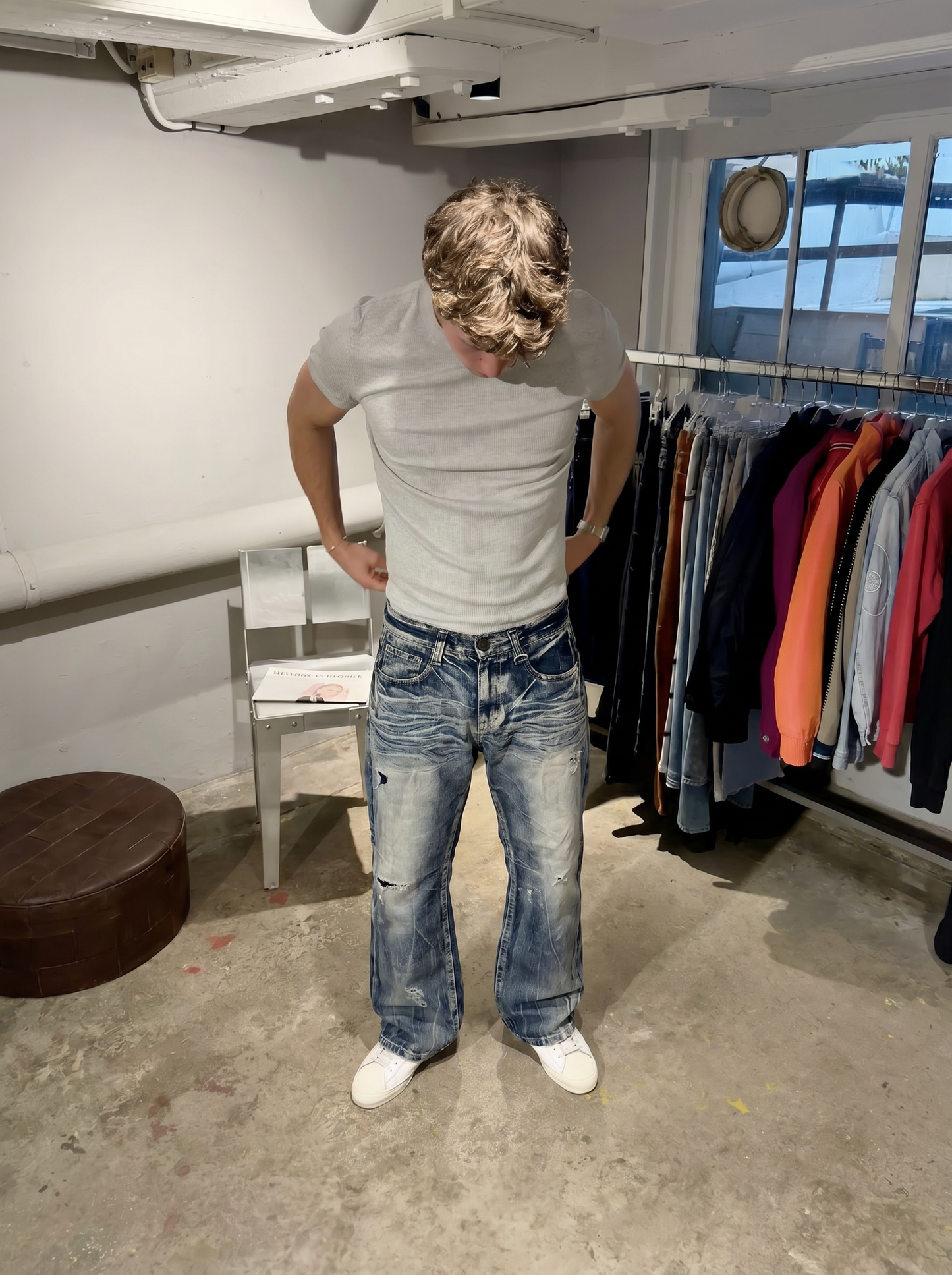 Japan Style Straight Fit Jeans (S)