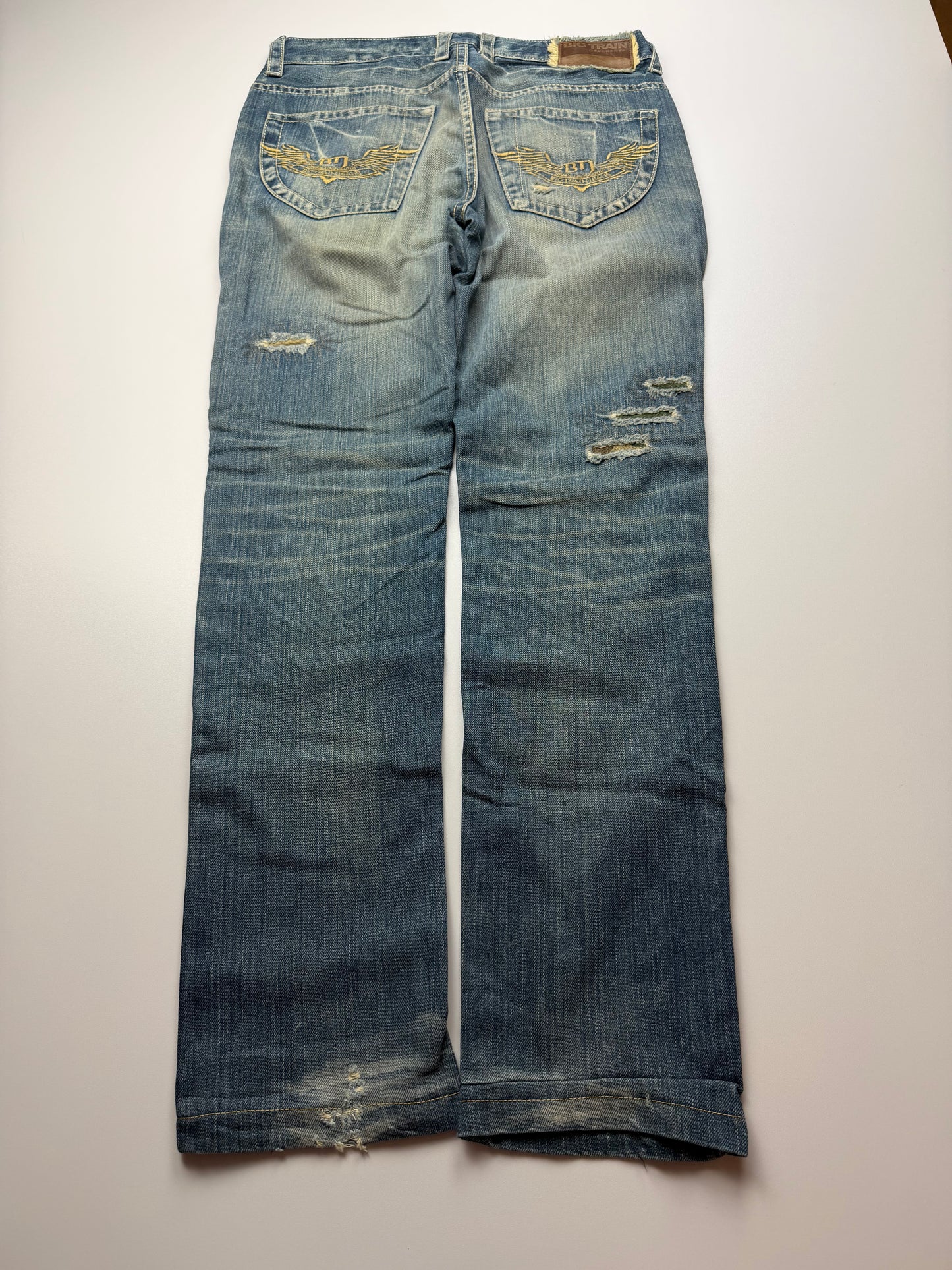 Japan Style Straight Fit Jeans(S)