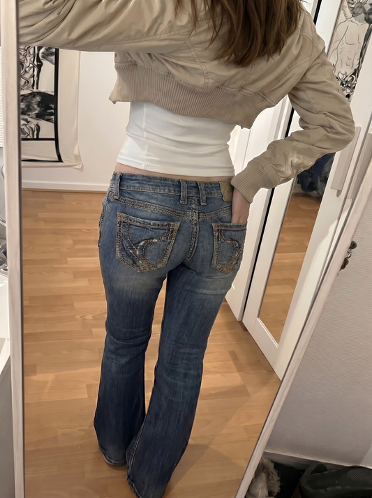 2000s Flared/Bootcut Y2k Jeans(S)