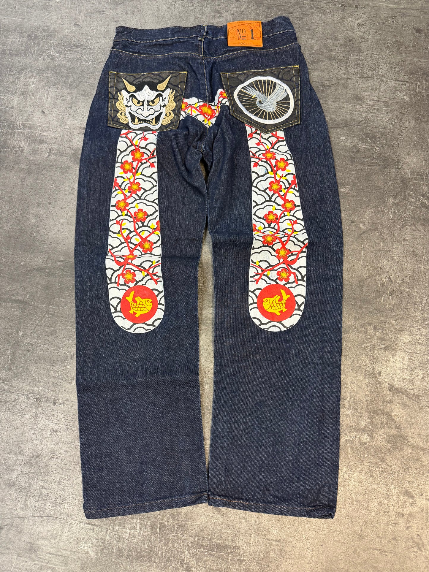 Reworked Evisu Straight Fit Jeans (M)
