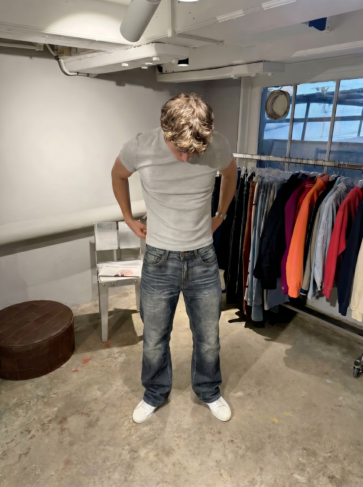 Japan Style Straight Fit Jeans(Xs)