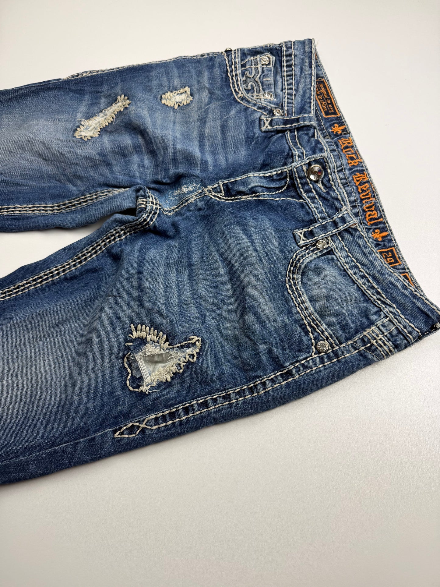 Rock Revival 2000s Flared/Bootcut Low Rise Jeans(M)